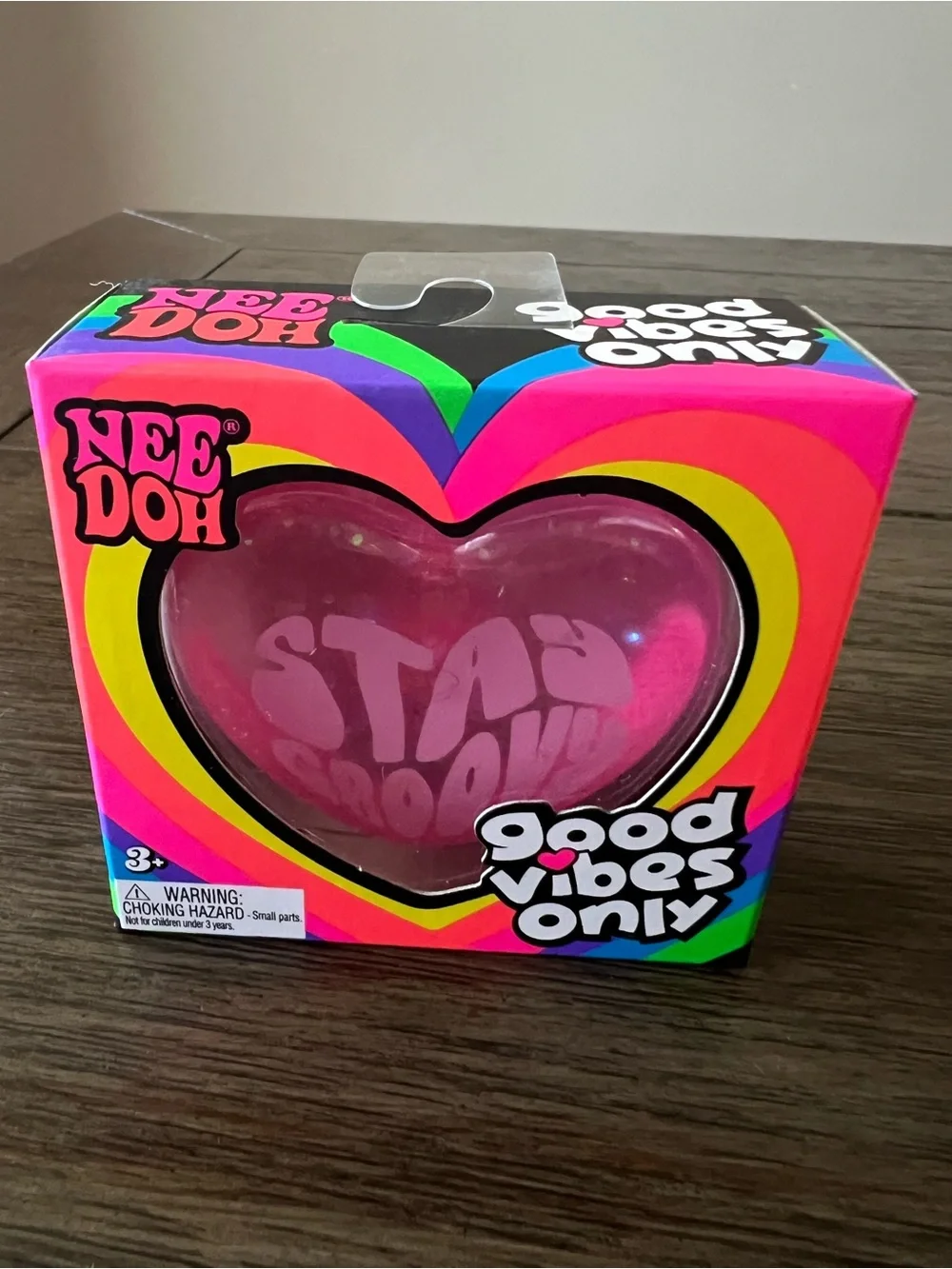 AUTHENTIC Schylling NeeDoh - BUNDLE (Good Vibes Only Hearts) (set of 3)